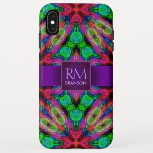 Psychedelic Batik Monogram iPhone4 Hoesje-Mate™ iPhone XS Max Hoesje