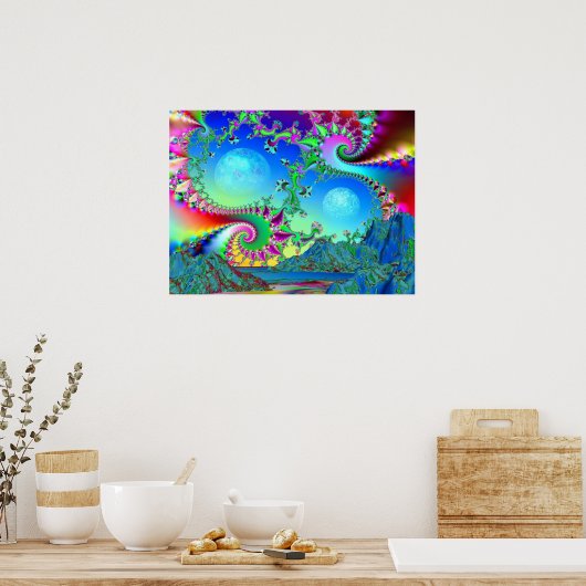 Psychedelic Bay - Poster (Keuken)