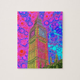 Psychedelic Big Ben Puzzle Legpuzzel