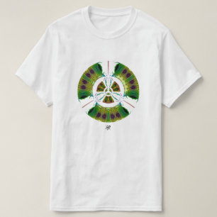 Psychedelic bio-hazard symbool (of wat u ook ziet) t-shirt