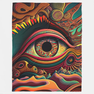 Psychedelic Blanket Fleece Deken
