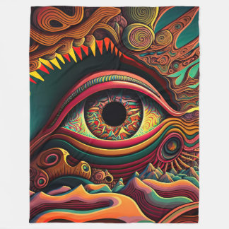 Psychedelic Blanket Fleece Deken