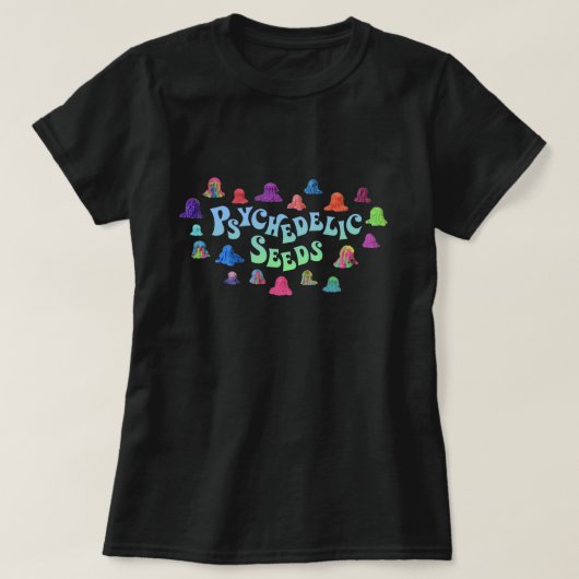 Psychedelic Blobs van Bex Ilsley (vrouwen zwart) T-shirt (Design voorkant)