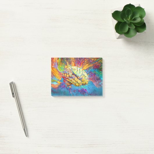 Psychedelic Brain Post-it® Notes (Kantoor)