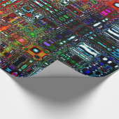 Psychedelic Bright Spot Light Wrapping Paper Cadeaupapier (Hoek)