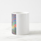 Psychedelic buitenaards portret koffiemok (Center)