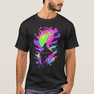 Psychedelic buitenaardse partij rave buitenaardse t-shirt