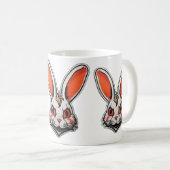 Psychedelic Bunny psycho classique mug (Devant droit)