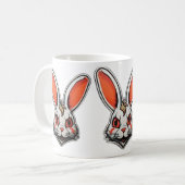 Psychedelic Bunny psycho classique mug (Devant gauche)