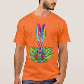 Psychedelic bunny t-shirt (Voorkant)