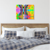 Psychedelic Butterfly Canvas Afdruk (Insitu (Slaapkamer))