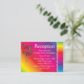 Psychedelic Butterfly Design Enclosure Card Informatiekaartje (Staand voorkant)