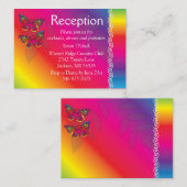 Psychedelic Butterfly Design Enclosure Card Informatiekaartje (Voorkant / Achterkant)