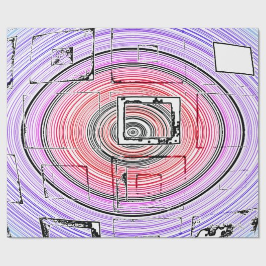 Psychedelic Cadeaupapier (Vlak)