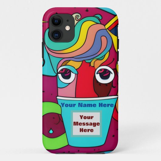 Psychedelic Case-Mate iPhone Case (Achterkant)