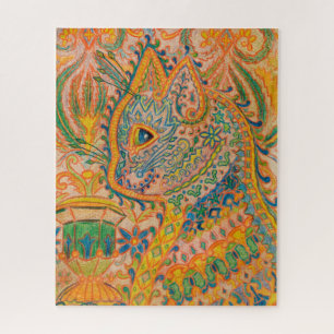 Psychedelic Cat by Louis Wain Legpuzzel