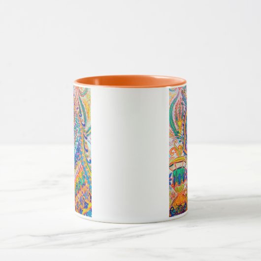 Psychedelic Cat, Louis Wain マグカップ Mok (Midden)