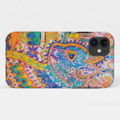 Psychedelic Cat, Louis Wain Case-Mate iPhone Case (Achterkant (horizontaal))