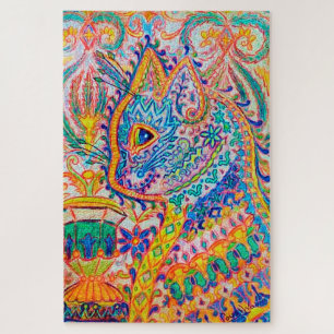 Psychedelic Cat, Louis Wain Legpuzzel