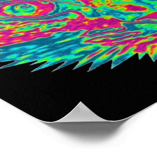 Psychedelic Cat Poster (Hoek)