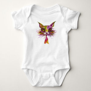 Psychedelic Cat Romper