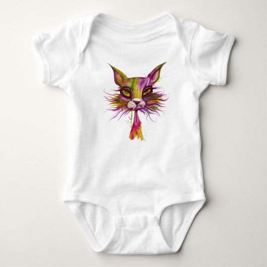 Psychedelic Cat Romper (Voorkant)