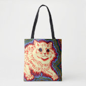  Psychedelic Cat van Louis Wain Draagtas (Voorkant)