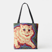  Psychedelic Cat van Louis Wain Draagtas (Achterkant)