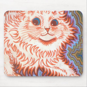 Psychedelic Cat van Louis Wain Muismat
