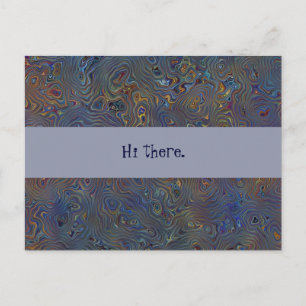 Psychedelic Chaos Abstract Briefkaart