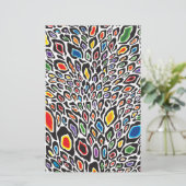 Psychedelic Cheetah Briefpapier (Staand voorkant)