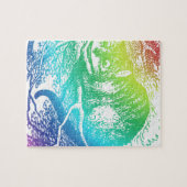 Psychedelic Cheshire Cat Trippy Alice Legpuzzel (Horizontaal)