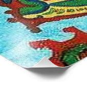 "Psychedelic Chinese Cat" van Louis Wain Foto Afdruk (Hoek)