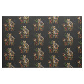 Psychedelic Colorful Abstract Fantasy Cat Stof (Fat Quarter)