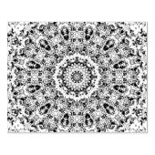 Psychedelic Colorful  Hippie Mandala Rubberstempel (Afrduk)