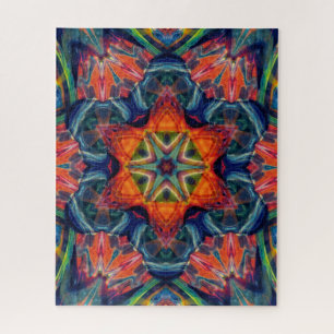 Psychedelic Colorful Kaleidoscope Patroon Legpuzzel
