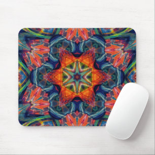 Psychedelic Colorful Kaleidoscope Patroon Muismat