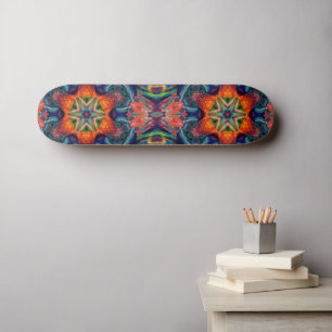 Psychedelic Colorful Kaleidoscope Patroon Skateboard