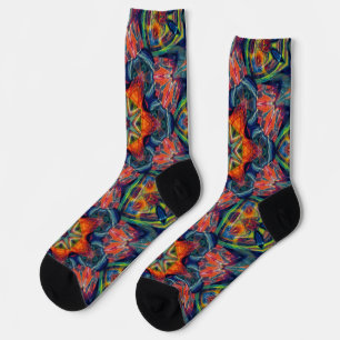 Psychedelic Colorful Kaleidoscope Patroon Sokken