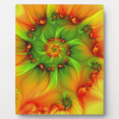 Psychedelic Colorful Modern Abstract Fractal Art Fotoplaat (Voorkant)
