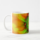 Psychedelic Colorful Modern Abstract Fractal Art Koffiemok (Links)