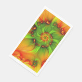 Psychedelic Colorful Modern Abstract Fractal Art Servet (Hoek)