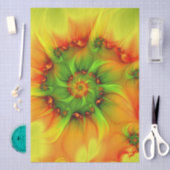 Psychedelic Colorful Modern Abstract Fractal Art Tissuepapier (Craft)