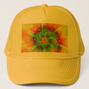 Psychedelic Colorful Modern Abstract Fractal Art Trucker Pet