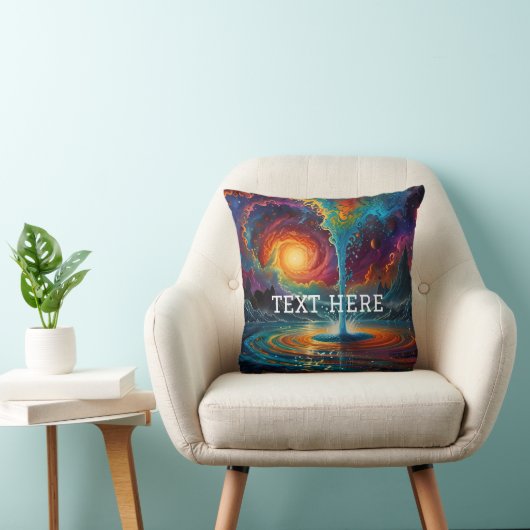 Psychedelic Cosmic Vortex - Verbluffende Abstracte Kussen (Stoel)