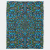 Psychedelic Daisy 2 Fleece Deken (Voorkant)