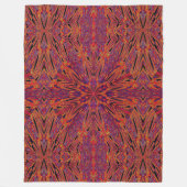 Psychedelic Daisy 3 Fleece Deken (Voorkant)
