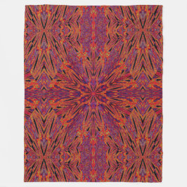Psychedelic Daisy 3 Fleece Deken