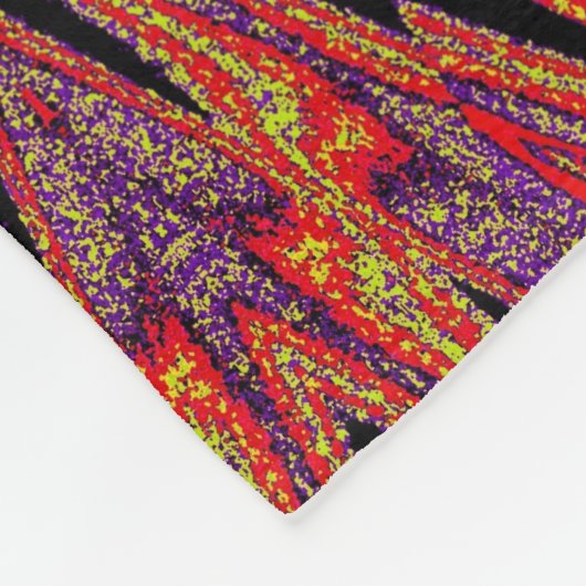 Psychedelic Daisy 3 Fleece Deken (Hoek)