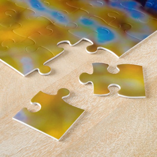 Psychedelic Daisy Jigsaw Puzzel (Zijkant)